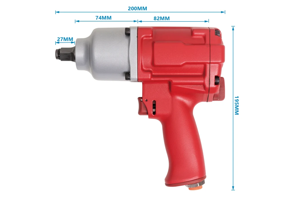 Ferramenta pneumática da polegada de pouco peso de Mini Type Air Impact Wrench 1/2